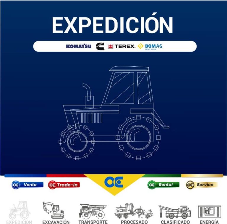 expedición maquinaria boldoba
